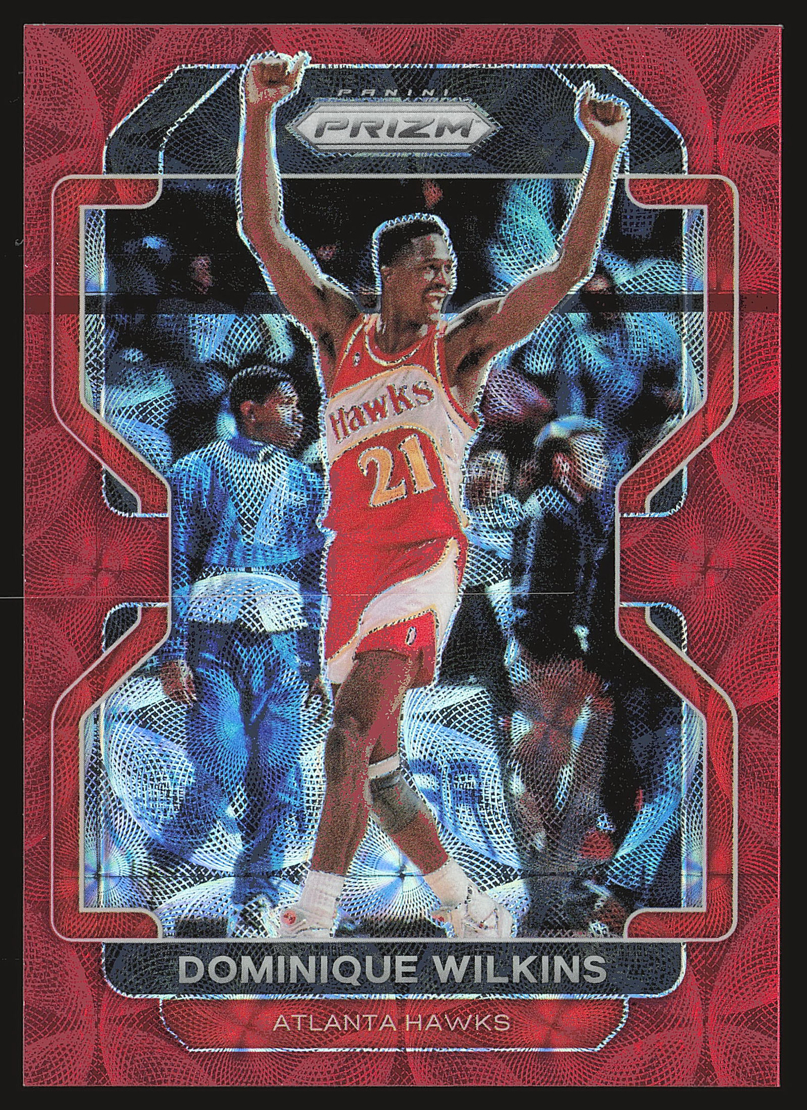 2021-22 Panini Prizm #252 Dominique Wilkins Choice Red #/88 SN