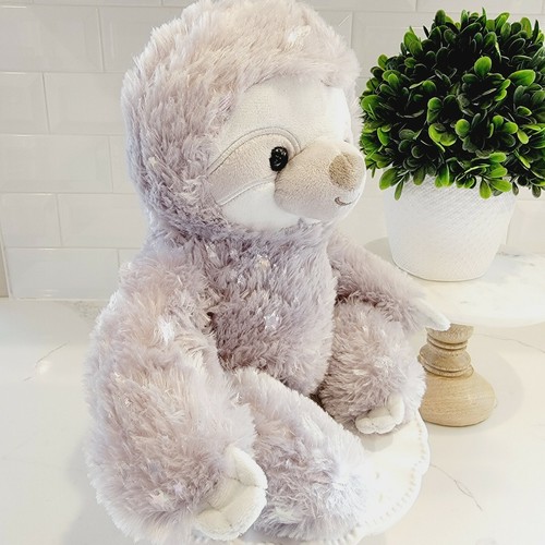 Peluche KELLY TOYS stella scintillante iridescente grigio bradipo Lovey - Foto 3 di 11