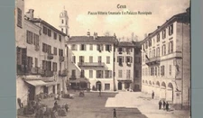 Wedge Ceva Piazza V. Emanuele ll° and Palazzo Municipale shipped f. Piccolo