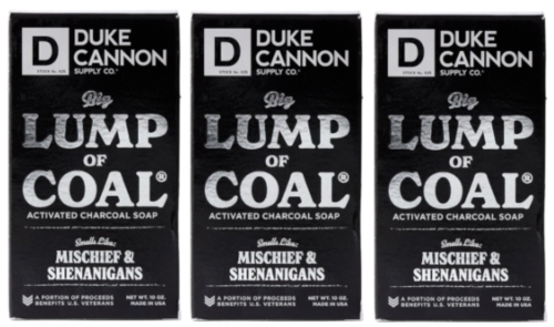 Duke Cannon Supply Co. Big Lump of Coal Mens Activated Charcoal Bar Soap Lot 3 - Picture 1 of 4
