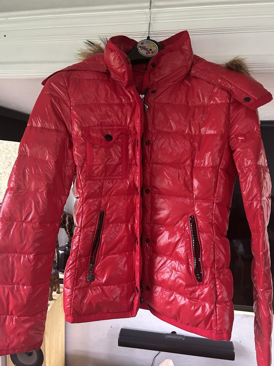Moncler Womens Red Down Coats Ladies Red Down Puffer