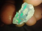 25 TCW Both Split Rough Australian Lightning Ridge Multi Color Opal Water — photo 3