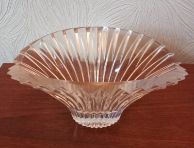 Rogaska Bleikristall geschliffenes Glas Schale Schale Ornament atemberaubend - NEU