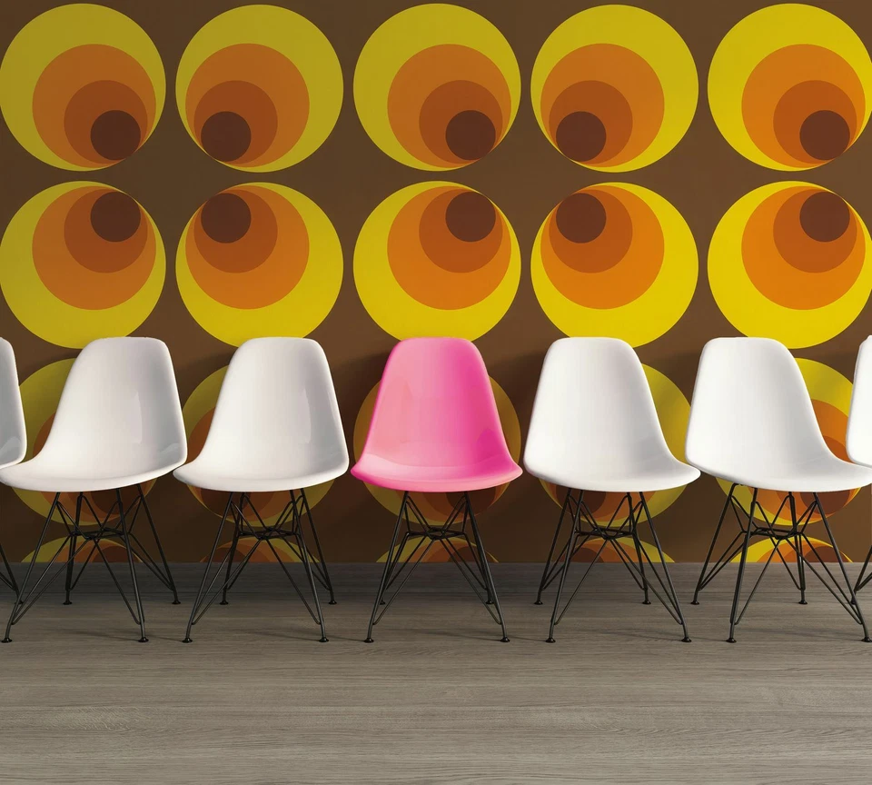 Tapete AS Kreise BRAUN ROT ORANGE 7013-12 Retro 70er Jahre Tapete (2,67€/1qm) - Bild 3 von 4