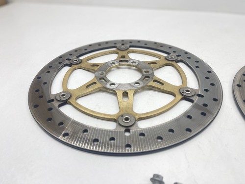 2009 Aprilia Mana 850 Front Brake Disc Rotors Set Mount Bolts Assembly Mana850 - Picture 3 of 6