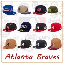 Mnes New Atlanta Braves Baseball Cap Era Hat Flat edge hat 59FIFTY Fitted Hats