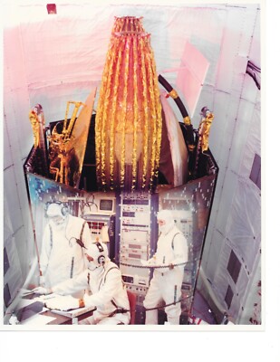 NASA Photo 1989 Tracking and Data Relay Satellite known as TDRS-A with GSFC Men