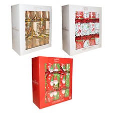 Christmas Crackers 10 Pack 30cm Plastic Free Gifts - Choose Design