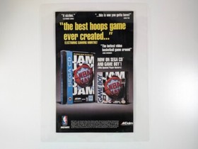 1994 NBA Jam Sega CD & Game Boy Acclaim Midway Vintage Video Game Ad Promotion