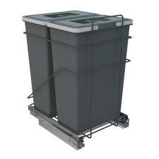 Pull-out Waste Bin Recycling 450/500mm cabinet - Soft Close  2 x 35l container
