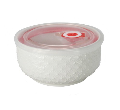 Contenedor de almacenamiento de alimentos apilable de cerámica para microondas con tapa ventilada de aire 3 piezas - Imagen 10 de 24