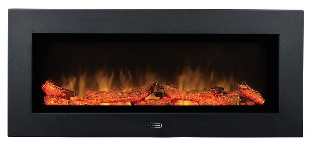 Dimplex SP16E Optiflame Electric Linear Wall Fire Dark Grey LED Flame Effect