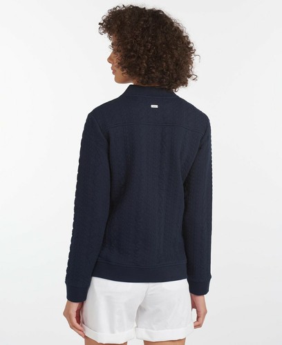 Barbour Kelsey Jacquard Chaqueta Bomber Azul 10 $160 - Imagen 4 de 8