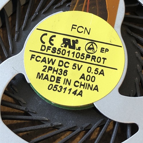 Dell XPS 15 (9530) / Precision M3800 Cooling Fan - LEFT Side Fan 2PH36 Genuine - Afbeelding 3 van 4