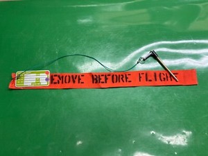 BOEING E3A SENTRY CLOTH WARNING STREAMER *NS* VINTAGE