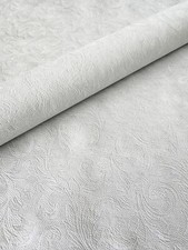 PVC Tischdecke Flora wei&szlig; Wachstuch &bull; Eckig &bull; L&auml;nge & Breite w&auml;hlbar &bull;