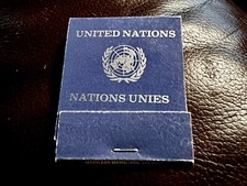 United Nations, New York City, Full Unstruck Matchbook