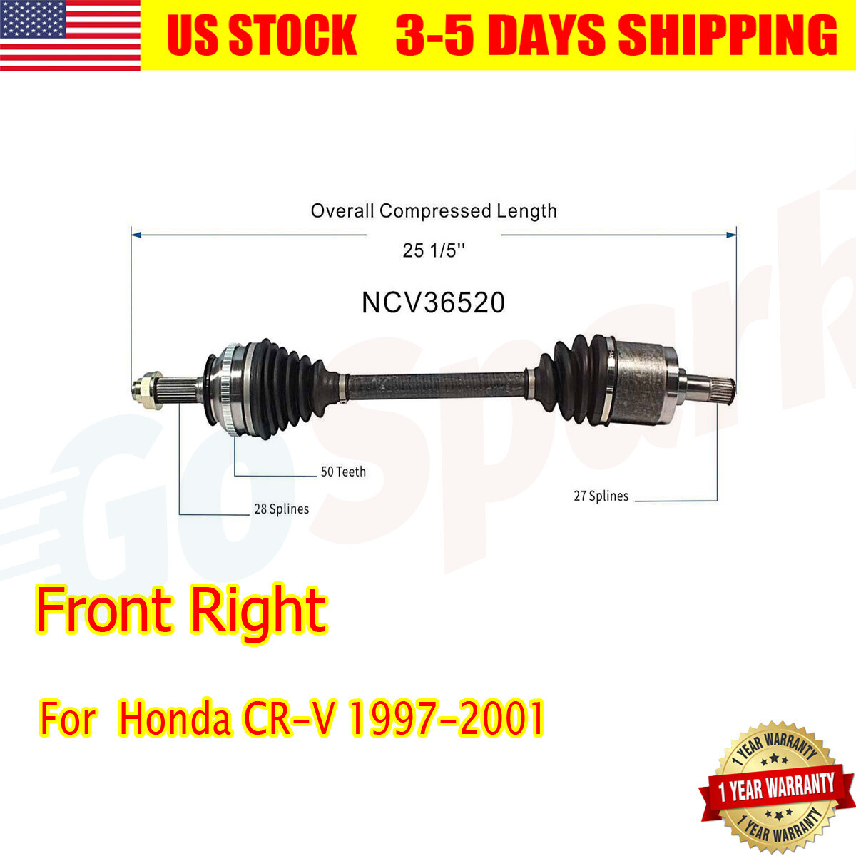 CV Axle Front Replacement For Toyota Sienna CE LE XLE - Foto 12