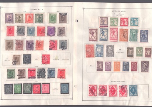 1919-1939 Yugoslavia Collection of Stamps on White Pages #17 - Picture 2 of 11
