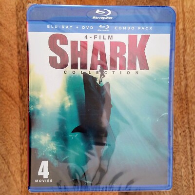 Shark Collection 4-Film Blu-Ray Shark Attack 1 2 3 Megalodon Shark