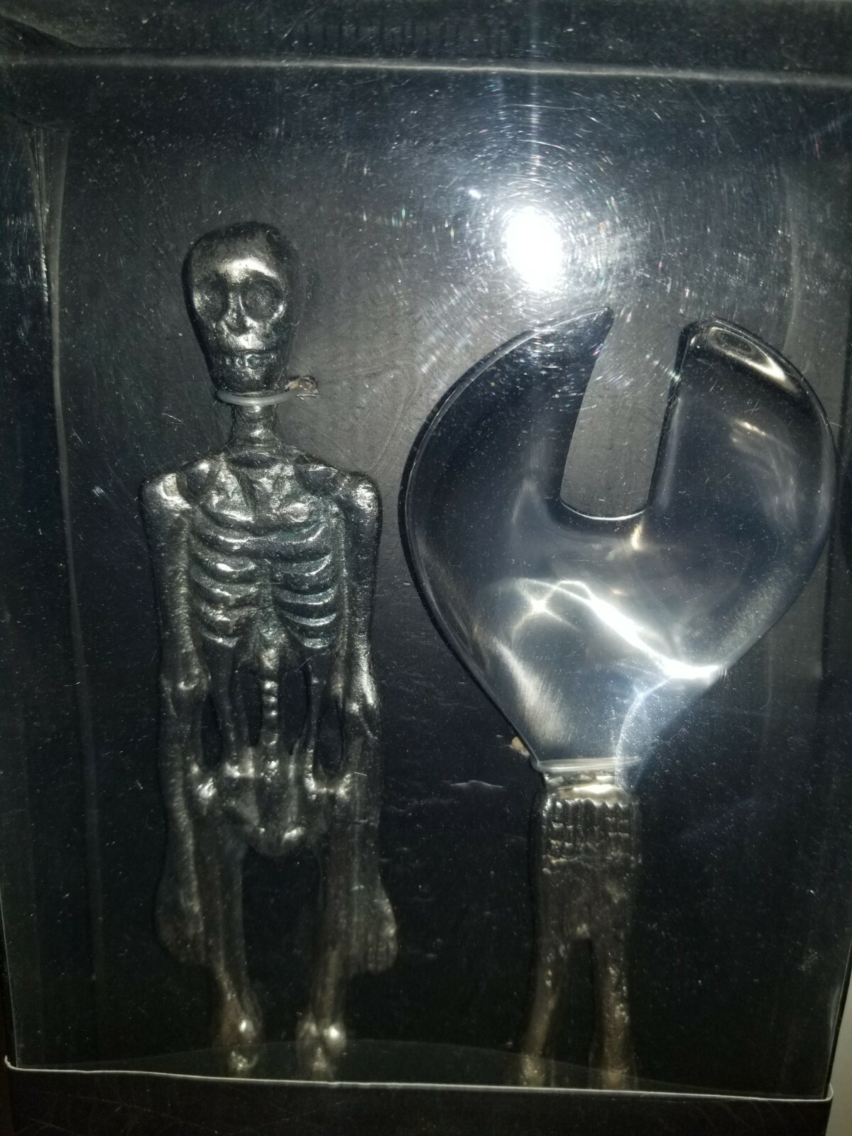 BELLA LUX 2 METAL SILVER SKELETON SALAD SERVERS SET NEW IN BOX eBay