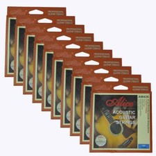 10Sets Alice Acoustic Guitar Strings Hexagonal Core Phosphor Bronze Wound AW436L