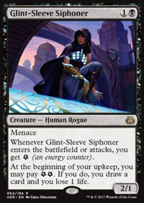 MTG GLINT-SLEEVE SIPHONER FOIL EXC - ARMLEHNENFÖRDERER - AER