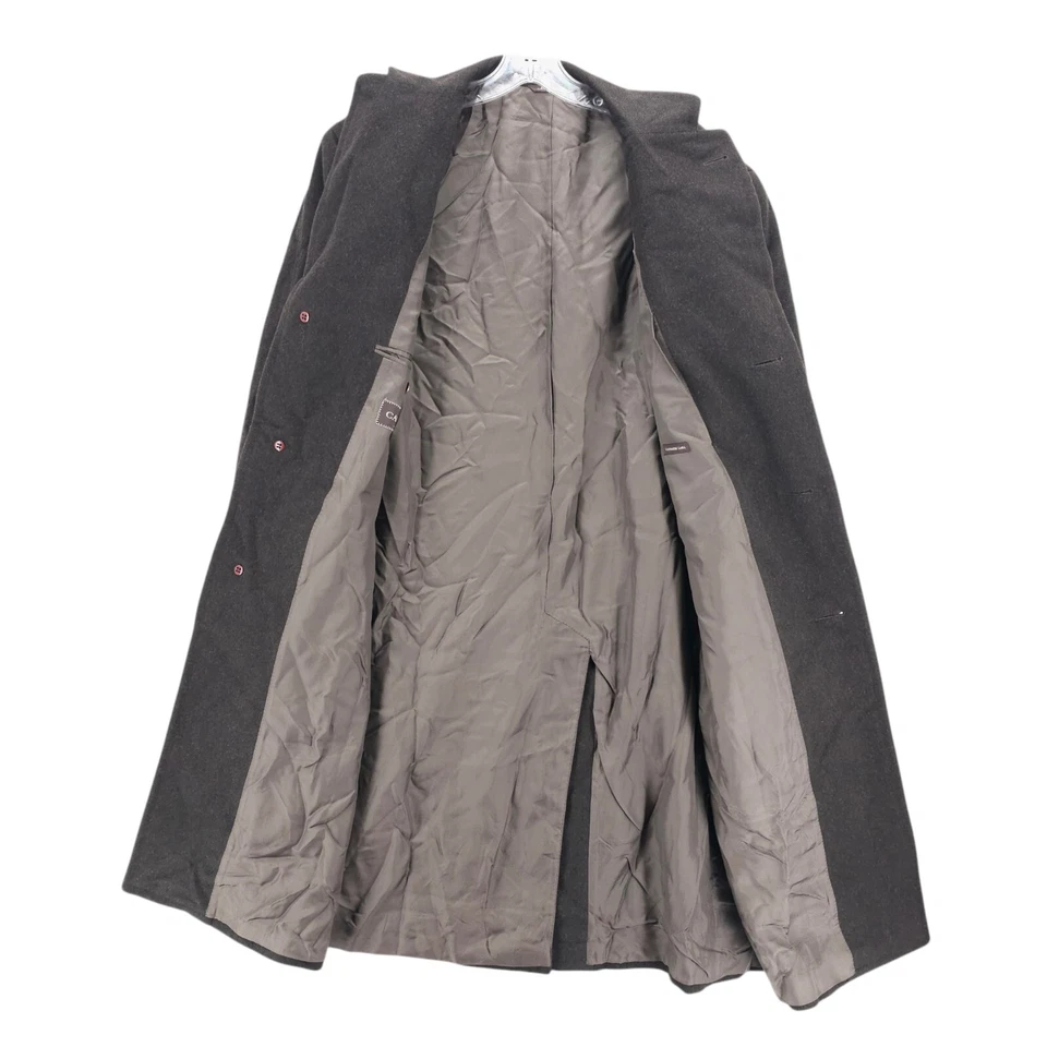 CANALI Brown Wool Cashmere Coat Made in Italy Men's Size 48R - Image 3 of 4