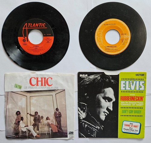 7" Records Lot #174: 28 UNTESTED Vintage 45s in Record Company & Picture Sleeves - Picture 11 of 24