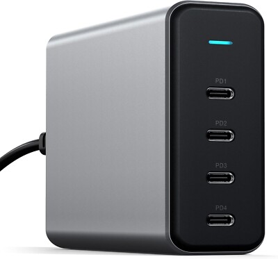 Satechi 4 Port GaN Charging Station 165W USB-C MacBook Pro Air  M3 M4 M5