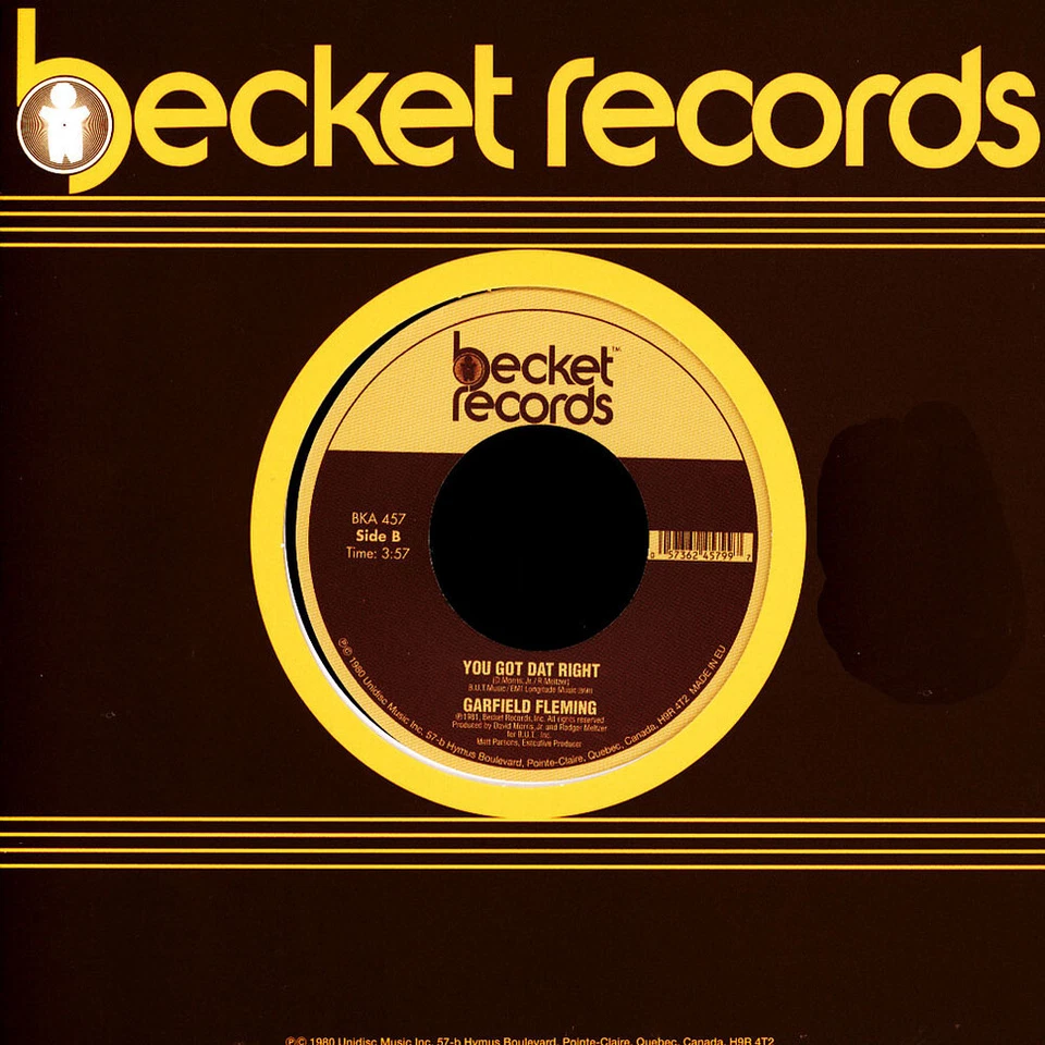 Garfield Fleming - Don't Send Me Away (Vinyl 7" - 2019 - EU - Original) - Bild 2 von 2