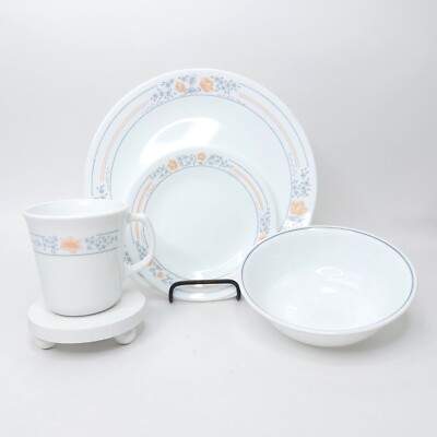 Vintage Corelle Apricot Grove Set of 16 Pieces - 4 Piece Full Place Setting