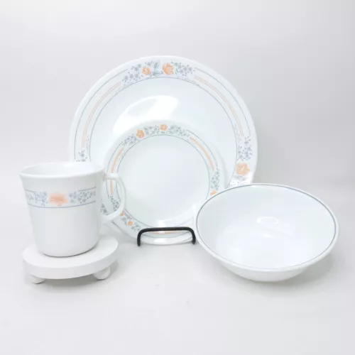 Vintage Corelle Apricot Grove Set of 16 Pieces - 4 Piece Full Place Setting