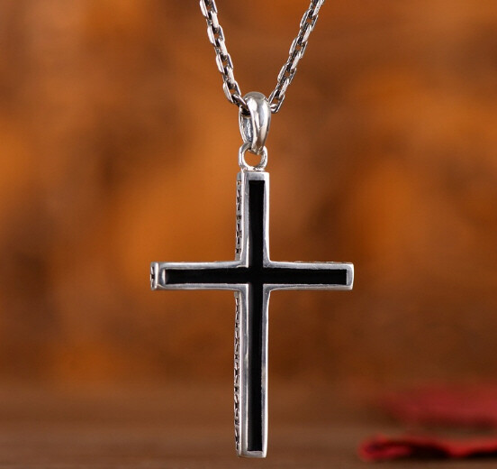 D11 Anhänger Kreuz Zeichen der Christen Sterling Silber 925