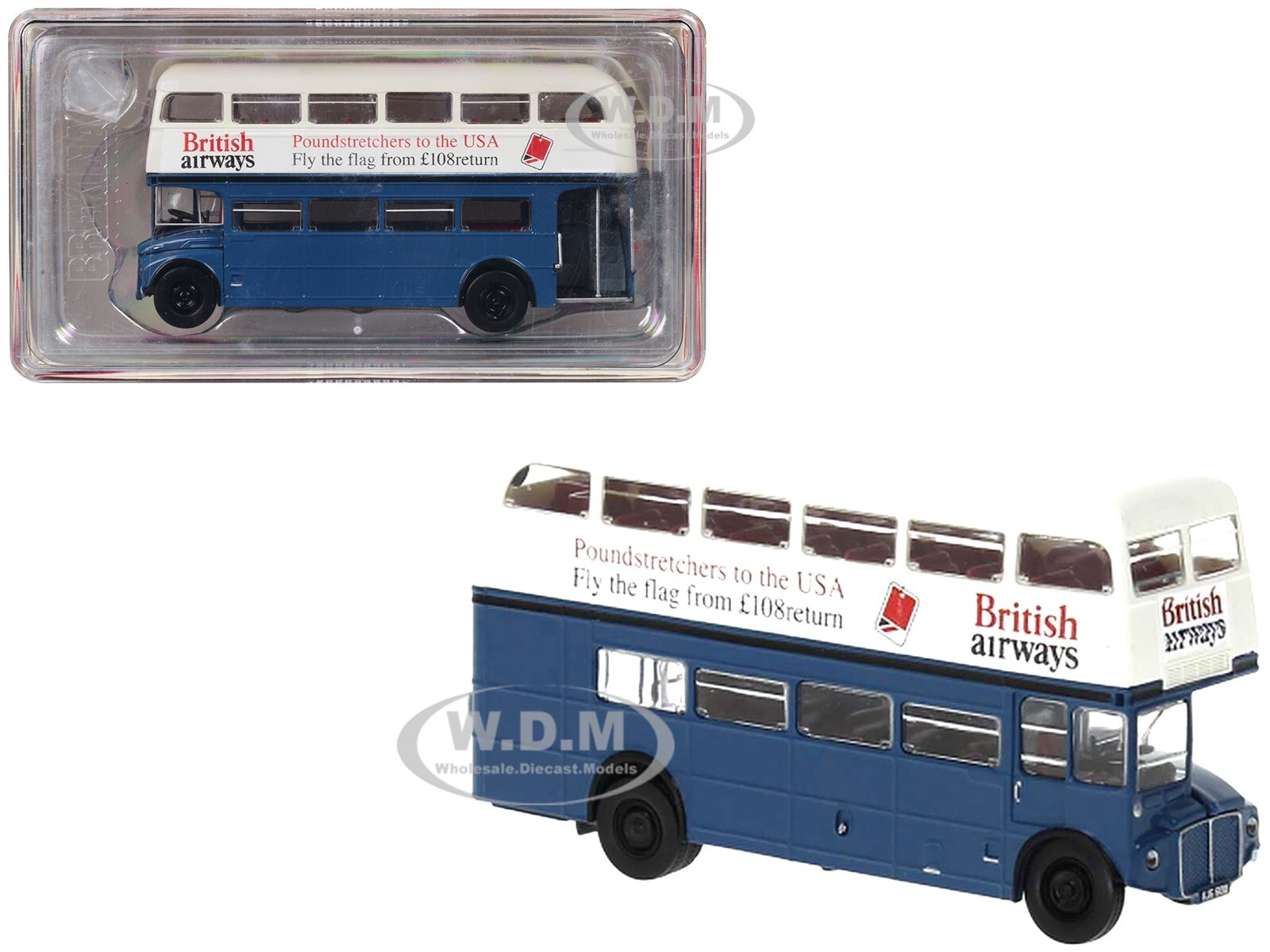 ДВУХЭТАЖНЫЙ АВТОБУС AEC ROUTEMASTER 1970 ГОДА ВЫПУСКА BRITISH AIRWAYS 1/87 ОТ BREKINA BRE61118