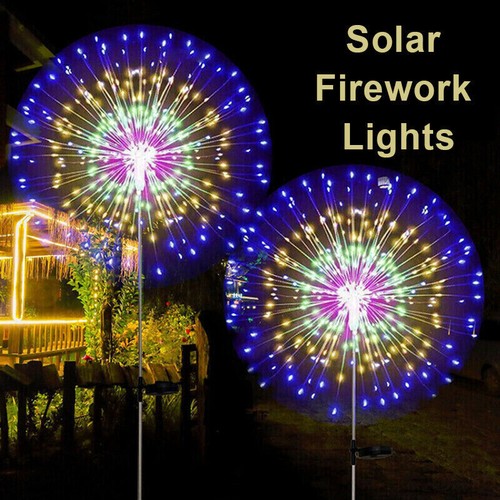 150LED Outdoor Solar Firework Lights Waterproof Path Garden Starburst Decor Lamp - Picture 20 of 35