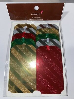 Papyrus Christmas Glittered Gift Tags (3 Packs of 10)