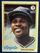1978 TOPPS #550 JOHN MAYBERRY (KANSAS CITY ROYALS) BASEBALL CARD