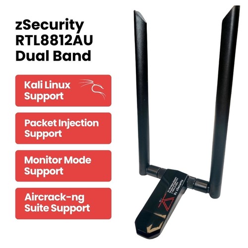 zSecurity RTL8812AU Dual Band Wireless Adapter – 2.4/5GHz USB – Realtek Chipset - Picture 5 of 13