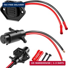 Trolling Motor Plug Professional Waterproof Trolling Motor Plugs 12V-24V 8 Gauge