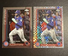 2025 Topps Chrome Update KEVIN ALCANTARA (RC) #USC25 X-FRACTOR + Base Chrome