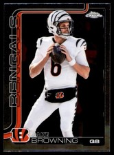 2025 Topps Chrome #63 Jake Browning Base Cincinnati Bengals