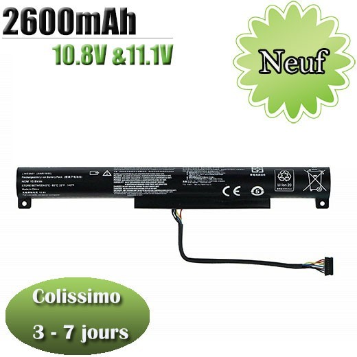 Batterie ordinateur portable L14C3A01 L14S3A01 PC portable 2600mAh 10.8V