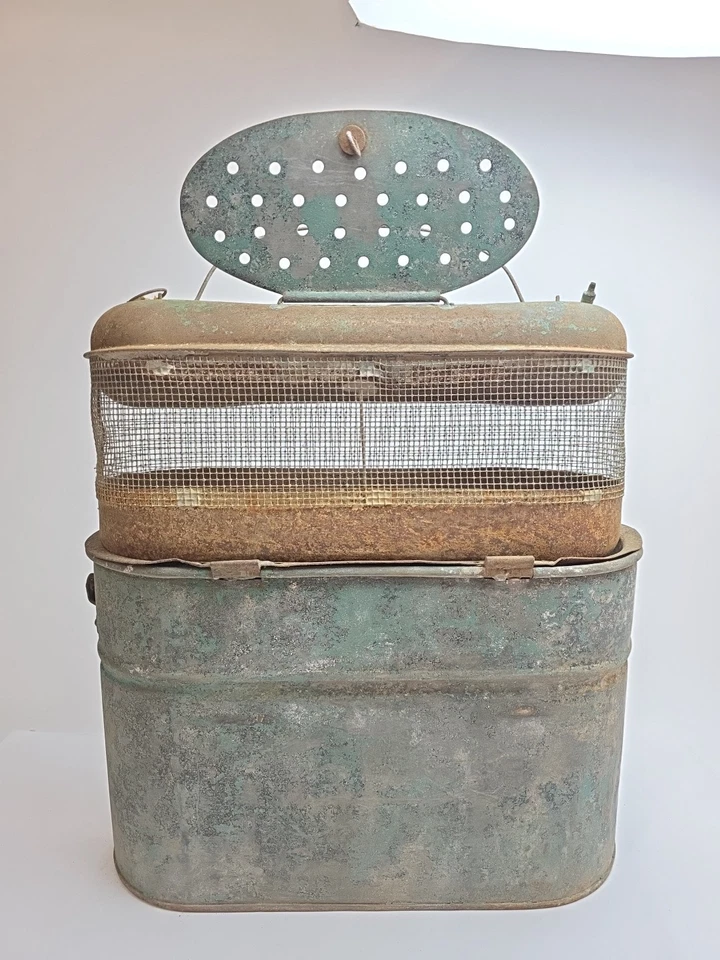 RARO! Buzón Deshler Jones Aquarium Minnow Pail años 20 Foto 3 de 4