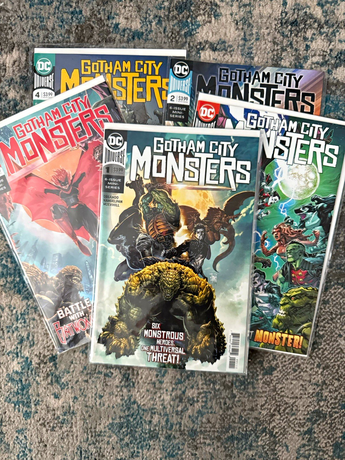 DC Comics Gotham City Monsters #1-5 Comic Book Lot (2017)