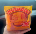 Crazy Zany Squeeze Cheese Tactile Squish Poke Squeeze Toy, yellow — photo 1