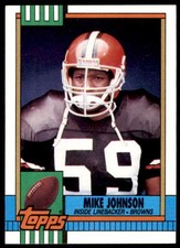 1990 Topps Mike Johnson Cleveland Browns #166