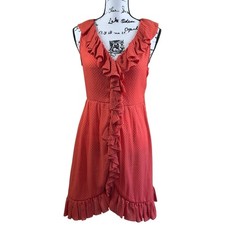 Marc by Marc Jacobs orange Polka Dot Sleeveless Dress size 6 boho soft girl