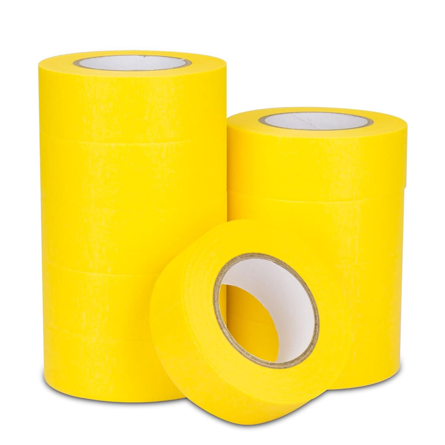 Haraqi 10Pcs 25Mm Low Tack Painters Masking Tape for Painting Artists Decorating