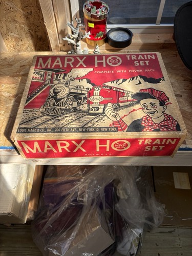 Juego Tren Marx HO 16850 En Caja Roja Original Nunca Usado Hecho en EE. UU. Difícil de Encontrar | Zustand: Used